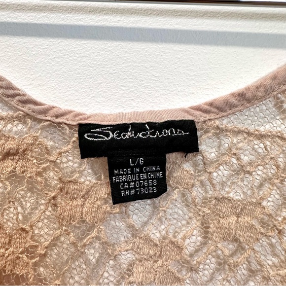 ๐๏ธ4 for 20$ / Seduction Lace back crop knot tank top cami / Beige / L - Picture 7 of 8